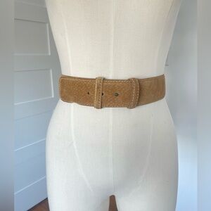 Suede belt